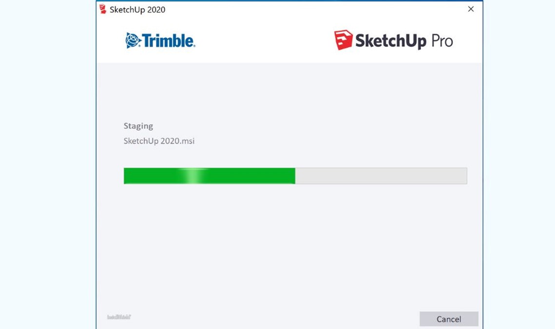 Chạy file ‘Setup.exe’ để cài đặt SketchUp 2019 Full Crack