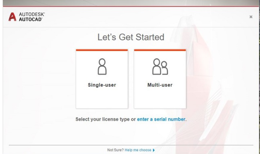 Chọn Enter a serial number để bẻ kháo Autocad 2019 Full Crack